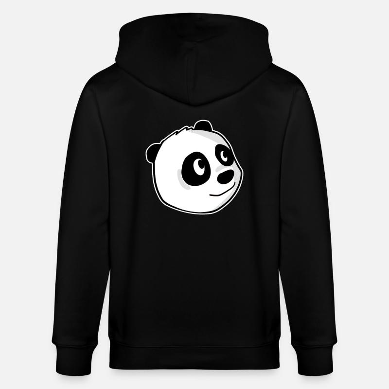 Panda - Stanley/Stella Unisex Bio-Kapuzenjacke CULTIVATOR - Schwarz
