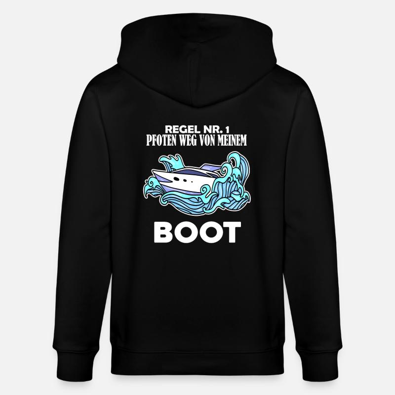 Boote Motorboot - Stanley/Stella Unisex Bio-Kapuzenjacke CULTIVATOR  - Schwarz