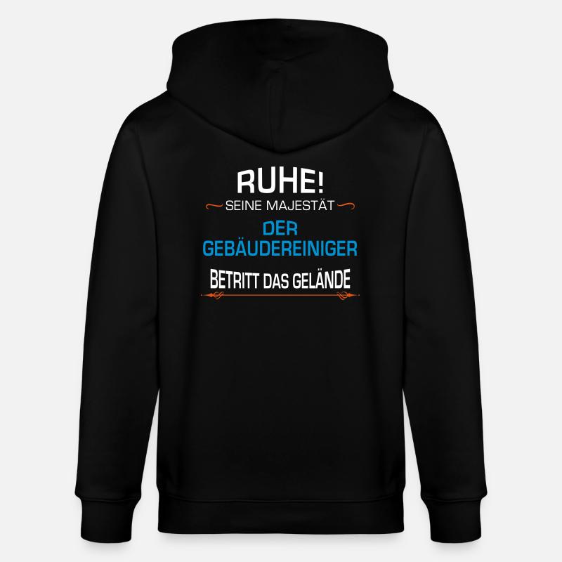 Gebäudereiniger Beruf - Stanley/Stella Unisex Bio-Kapuzenjacke CULTIVATOR - Schwarz