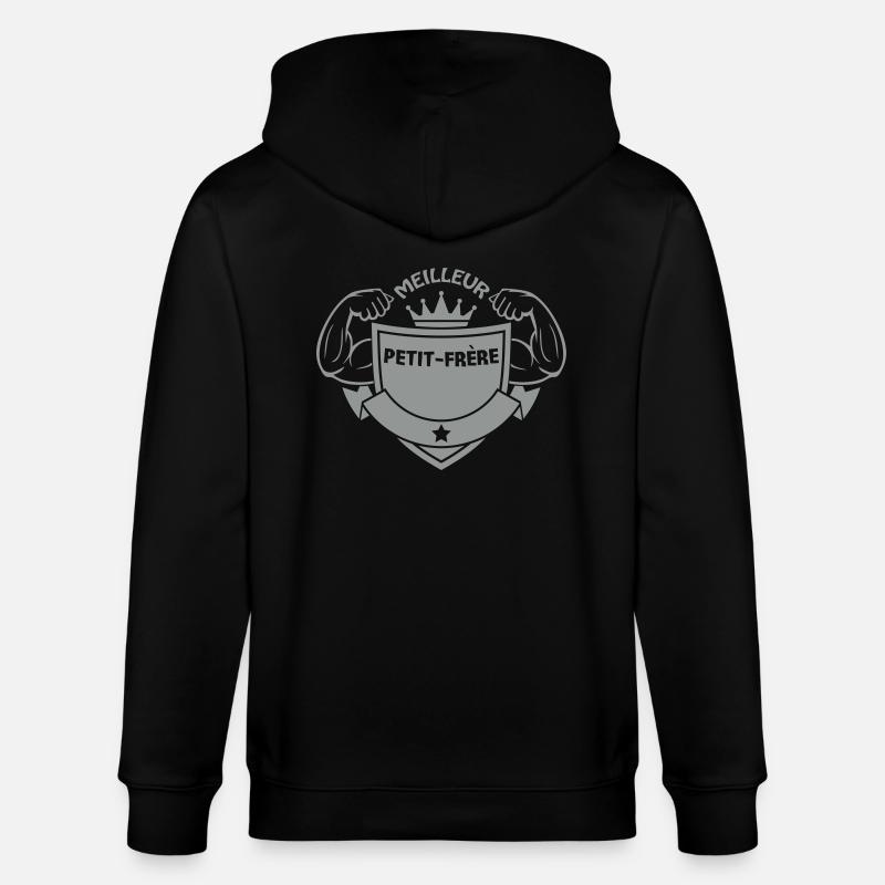 Meilleur petit-frère - Veste à capuche bio CULTIVATOR Stanley/Stella Unisexe - noir