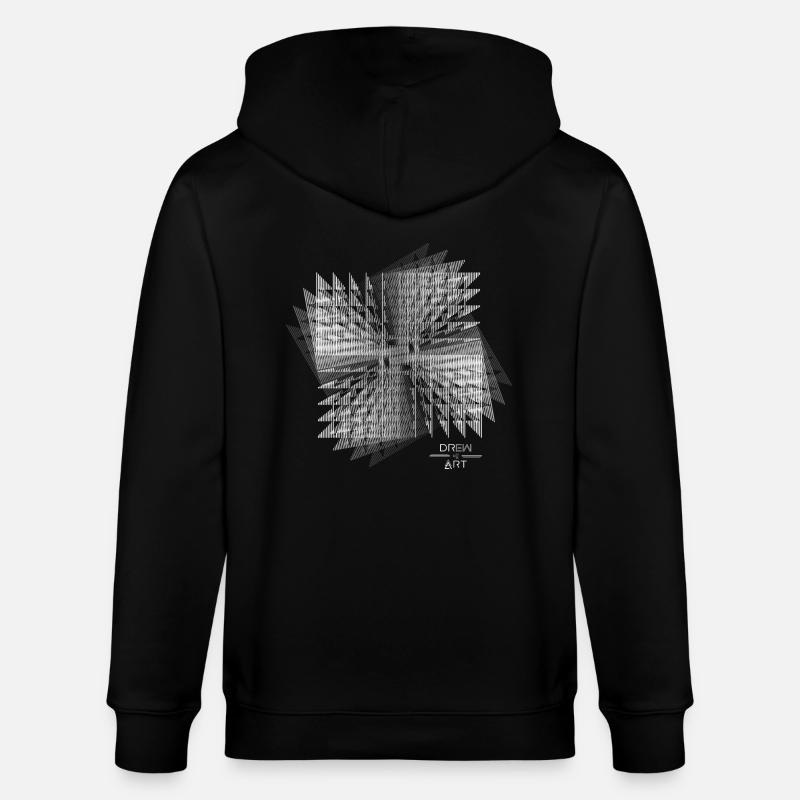 Techno / Illusion / DREW ART - Stanley/Stella Unisex Bio-Kapuzenjacke CULTIVATOR  - Schwarz
