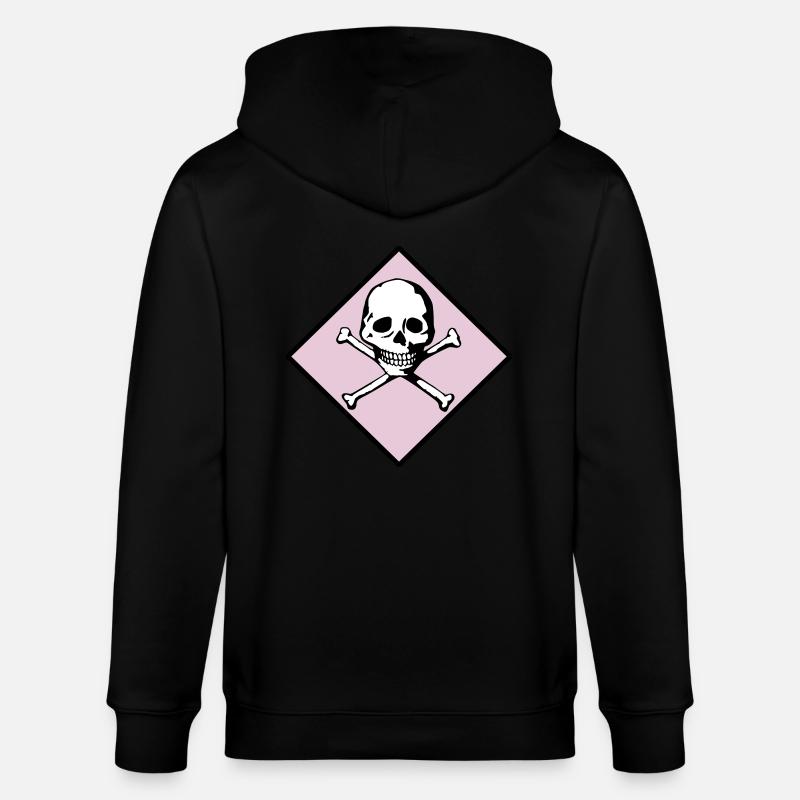 Schädel und Knochen - Stanley/Stella Unisex Bio-Kapuzenjacke CULTIVATOR  - Schwarz