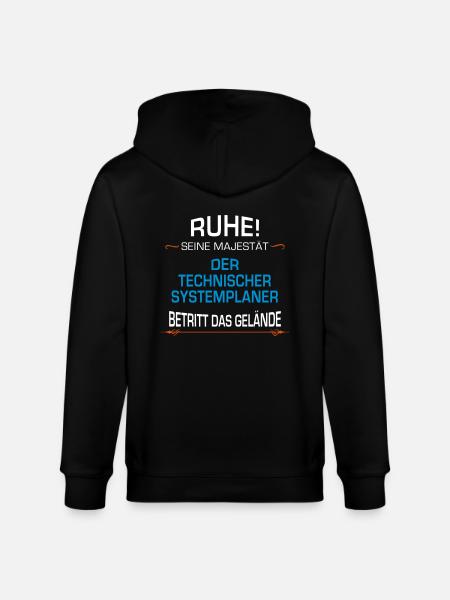 Technischer Systemplaner Beruf - Stanley/Stella Unisex Bio-Kapuzenjacke CULTIVATOR  - Schwarz