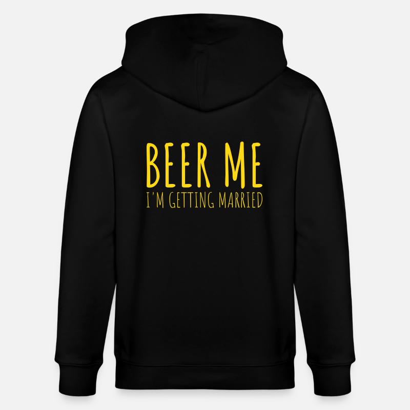 Beer Me Me marier - Veste à capuche bio CULTIVATOR Stanley/Stella Unisexe - noir