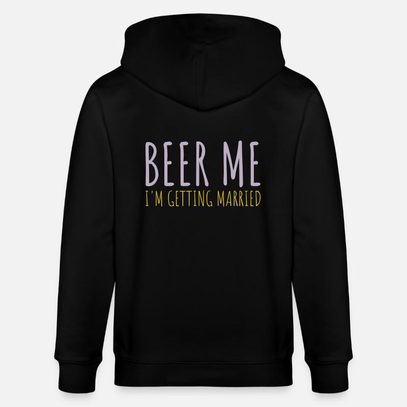 Beer Me Me marier - Veste à capuche bio CULTIVATOR Stanley/Stella Unisexe - noir