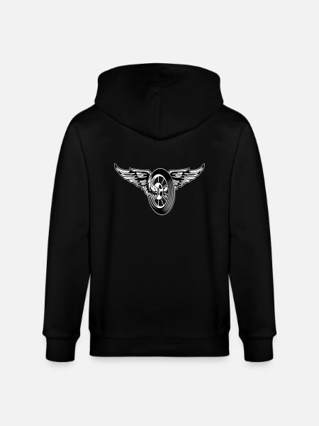 Wheels Of Fire - Stanley/Stella Unisex Bio-Kapuzenjacke CULTIVATOR - Schwarz