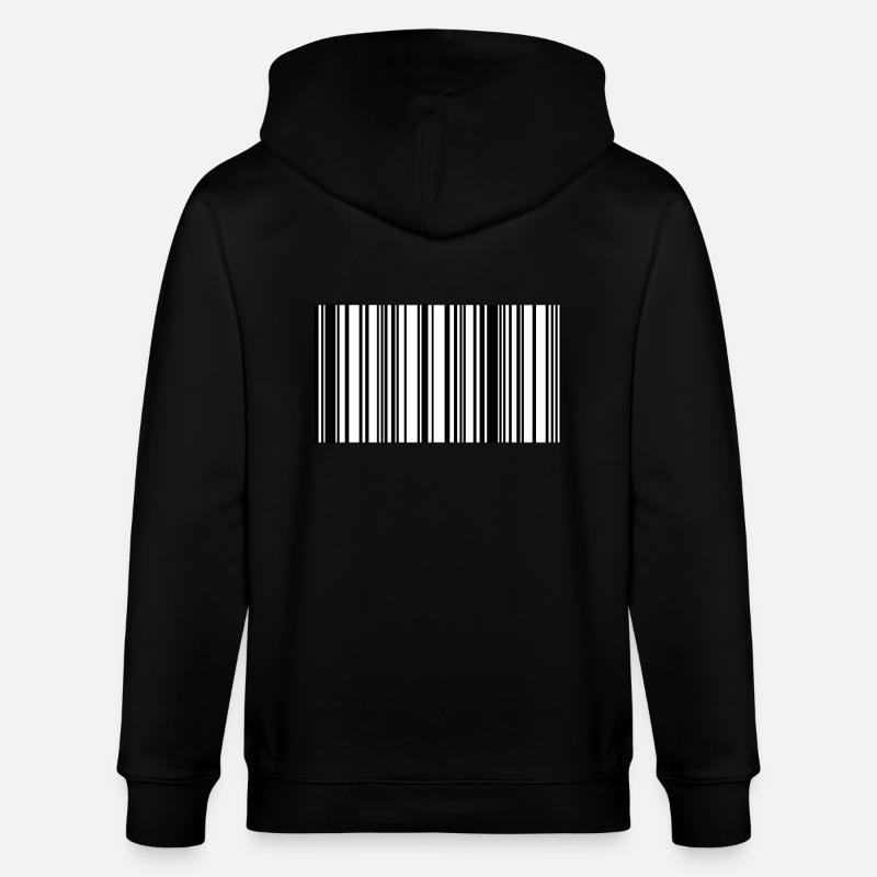 code barre - Veste à capuche bio CULTIVATOR Stanley/Stella Unisexe - noir