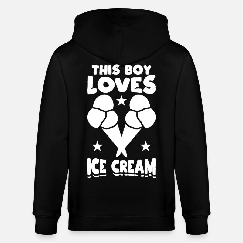 Kleiner Eiscreme Liebhaber - Stanley/Stella Unisex Bio-Kapuzenjacke CULTIVATOR  - Schwarz