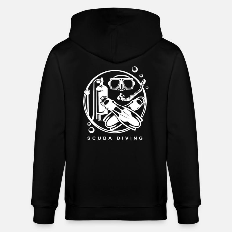 Plongée sous-marine - Tauchen Silhouette - Veste à capuche bio CULTIVATOR Stanley/Stella Unisexe - noir