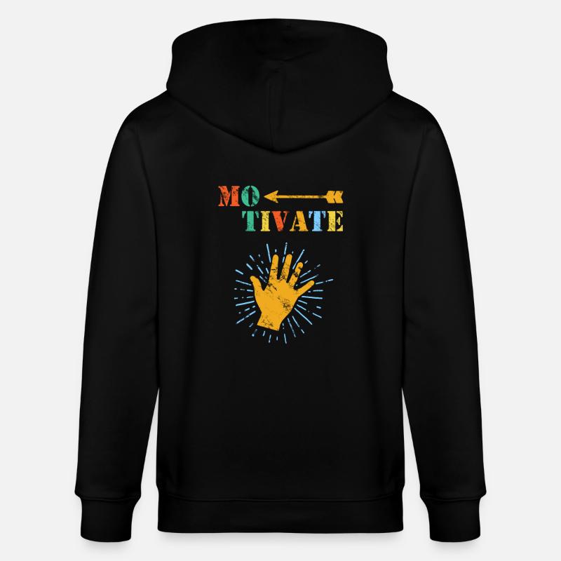Ergotherapie - Stanley/Stella Unisex Bio-Kapuzenjacke CULTIVATOR  - Schwarz