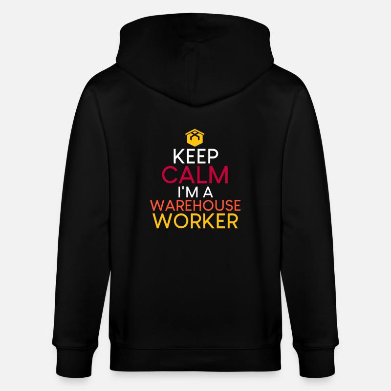 Lagerarbeiter Spruch - Stanley/Stella Unisex Bio-Kapuzenjacke CULTIVATOR  - Schwarz