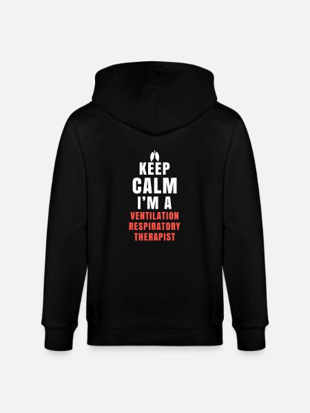 therapist intensive care gift - Stanley/Stella CULTIVATOR  Unisex Organic Hooded Jacket - black