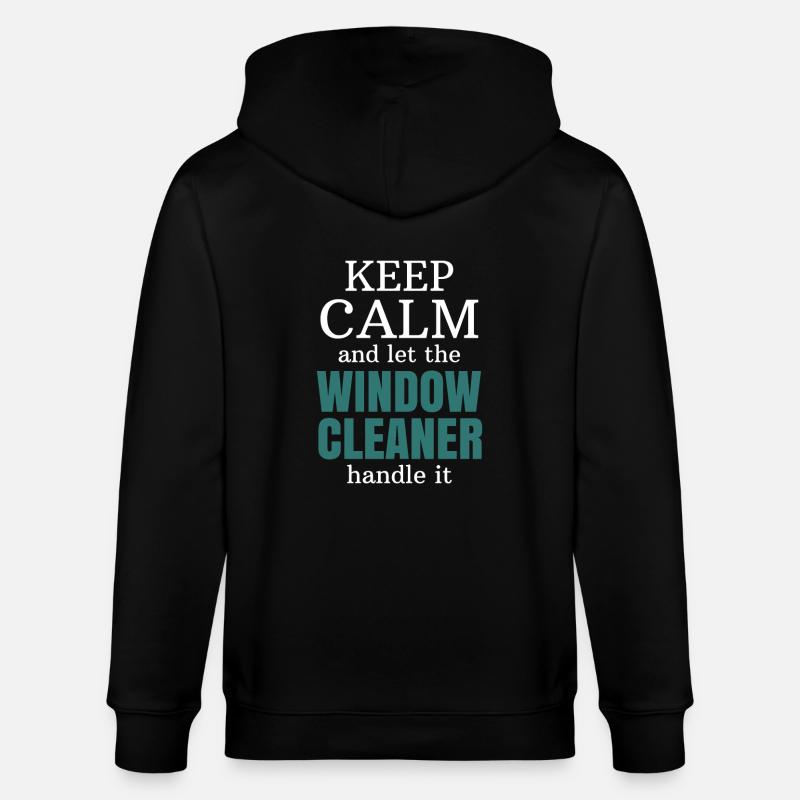 Window cleaner gift profession - Stanley/Stella CULTIVATOR  Unisex Organic Hooded Jacket - black