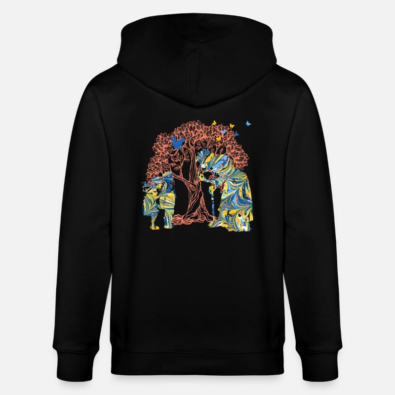 hansel et gretel e274 - Veste à capuche bio CULTIVATOR Stanley/Stella Unisexe - noir