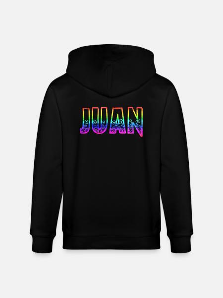 Juan RS Rainbow - Stanley/Stella CULTIVATOR Unisex Organic Hooded Jacket - black