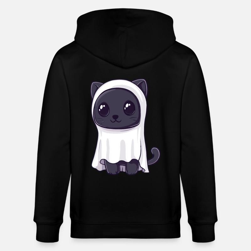 Panther Halloween Comic Geist - Stanley/Stella Unisex Bio-Kapuzenjacke CULTIVATOR  - Schwarz