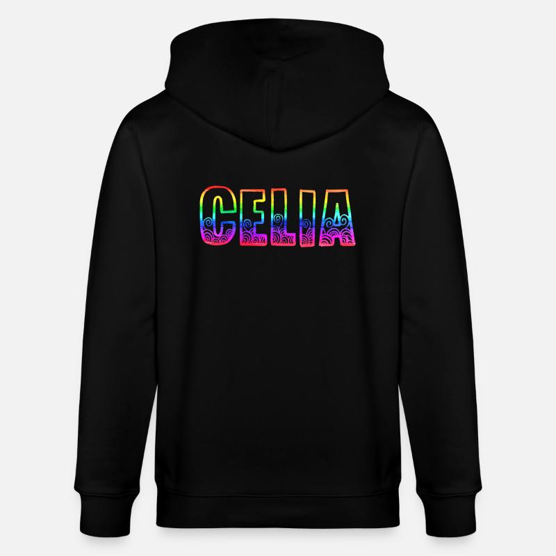 celia rs arc-en-ciel - Veste à capuche bio CULTIVATOR Stanley/Stella Unisexe - noir