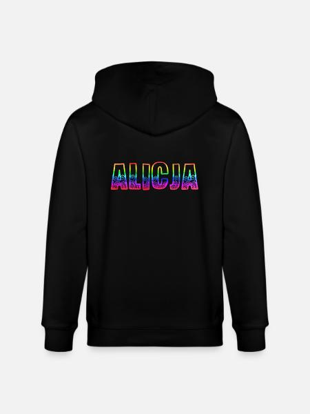 alicja rs rainbow - Stanley/Stella CULTIVATOR Unisex Organic Hooded Jacket - black