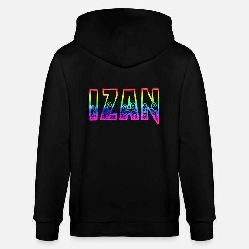 Izan RS Arc-en-ciel - Veste à capuche bio CULTIVATOR Stanley/Stella Unisexe - noir