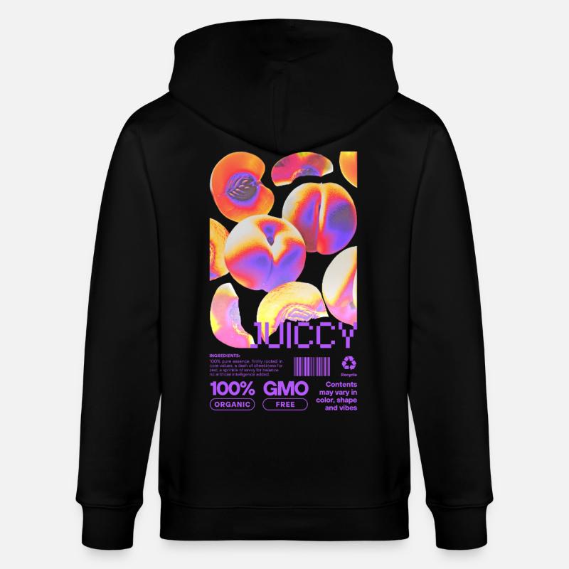 Déclaration pêche juteuse - Veste à capuche bio CULTIVATOR Stanley/Stella Unisexe - noir