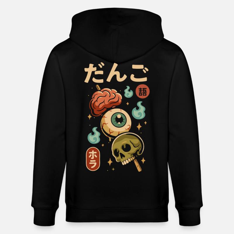 Dango d'horreur japonais - Veste à capuche bio CULTIVATOR Stanley/Stella Unisexe - noir