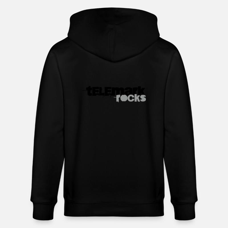 Telemark rocks! - Stanley/Stella Unisex Bio-Kapuzenjacke CULTIVATOR  - Schwarz