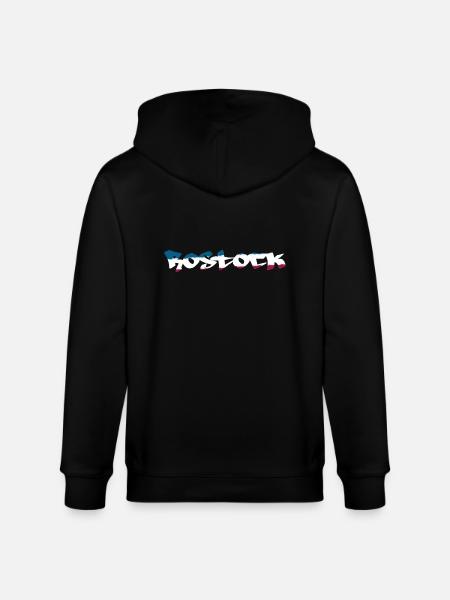 Rostock Graffiti - Stanley/Stella Unisex Bio-Kapuzenjacke CULTIVATOR - Schwarz