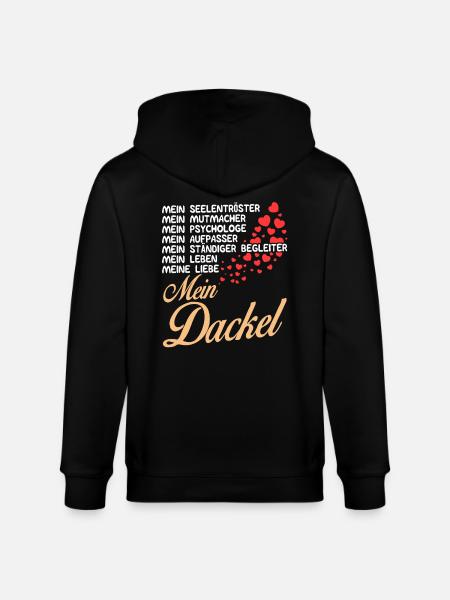 Mon teckel - Ma vie - Veste à capuche bio CULTIVATOR Stanley/Stella Unisexe - noir