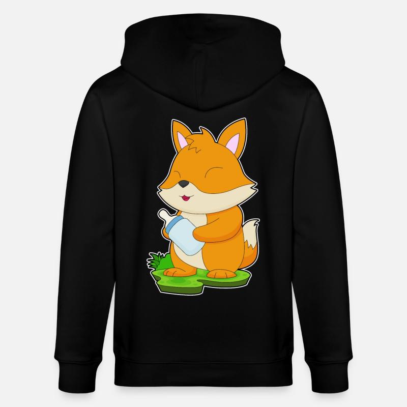 Biberon Fox - Veste à capuche bio CULTIVATOR Stanley/Stella Unisexe - noir