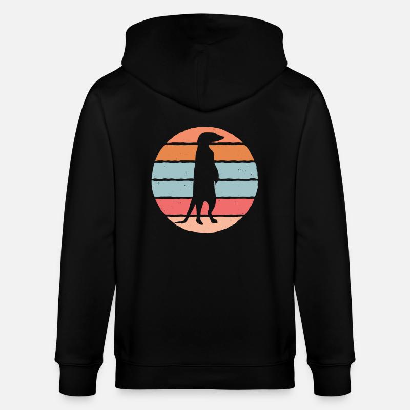 Erdmännchen - Stanley/Stella Unisex Bio-Kapuzenjacke CULTIVATOR  - Schwarz
