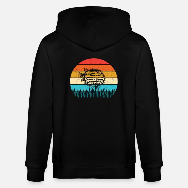 Kugelfisch - Stanley/Stella Unisex Bio-Kapuzenjacke CULTIVATOR - Schwarz