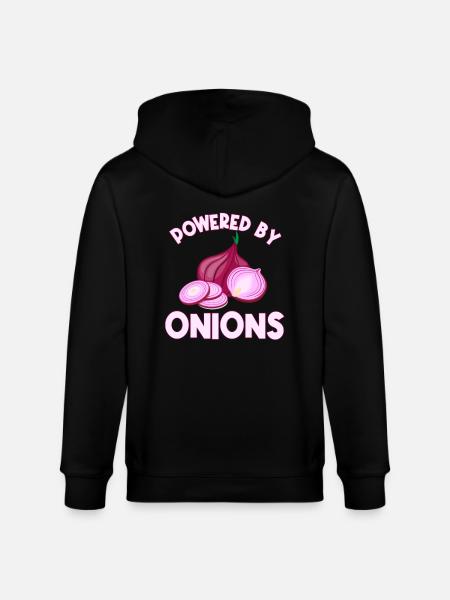 Powered by onions - Stanley/Stella CULTIVATOR Unisex Organic Hooded Jacket - black
