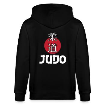 Judo - Veste à capuche bio CULTIVATOR Stanley/Stella Unisexe - noir - Dos - Anna (173cm)