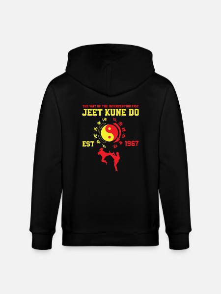 Jeet Kune Do Gift - Stanley/Stella CULTIVATOR  Unisex Organic Hooded Jacket - black