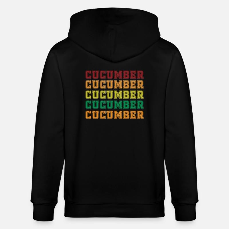 Concombre - Veste à capuche bio CULTIVATOR Stanley/Stella Unisexe - noir