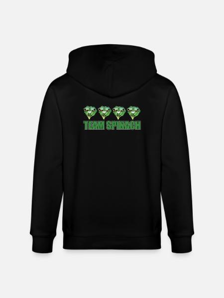 Team Spinach - Stanley/Stella CULTIVATOR Unisex Organic Hooded Jacket - black