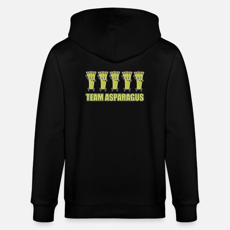 Team Spargel - Stanley/Stella Unisex Bio-Kapuzenjacke CULTIVATOR - Schwarz