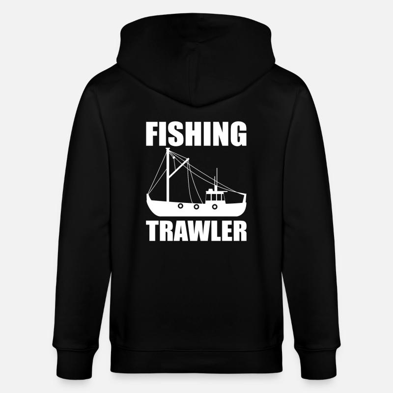 Fischkutter - Stanley/Stella Unisex Bio-Kapuzenjacke CULTIVATOR  - Schwarz