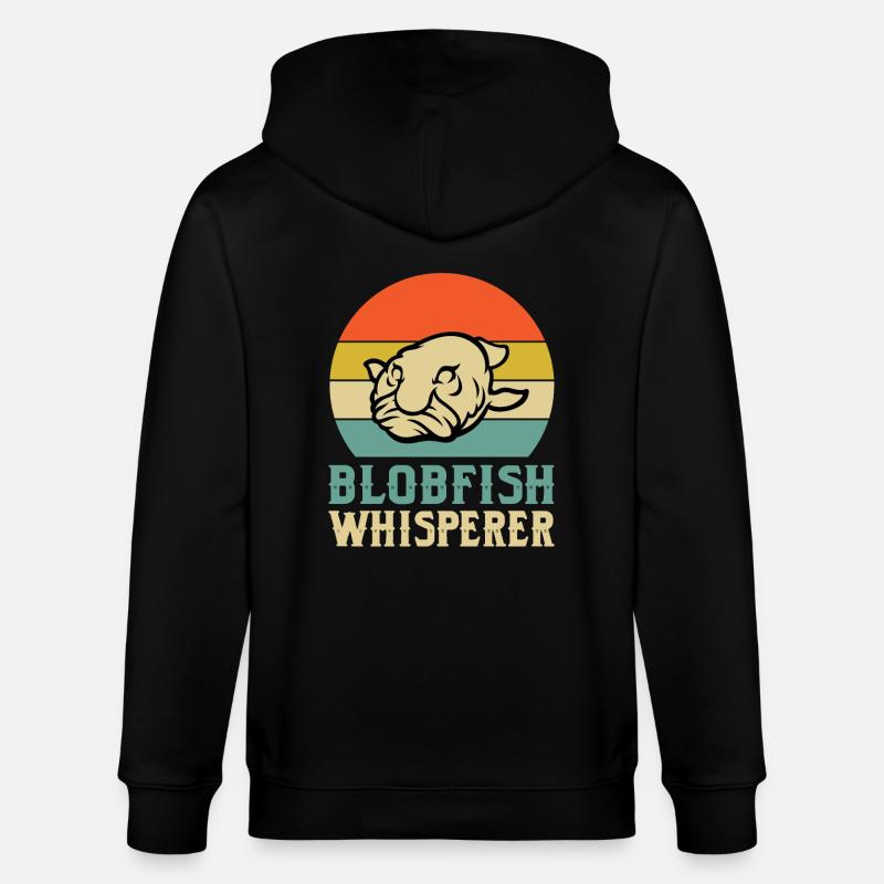 Blobfisch Flüsterer - Stanley/Stella Unisex Bio-Kapuzenjacke CULTIVATOR  - Schwarz
