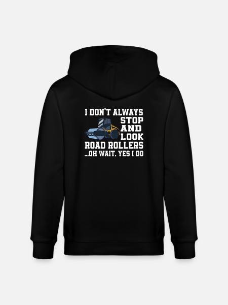 Funny Roller Design - Stanley/Stella CULTIVATOR  Unisex Organic Hooded Jacket - black