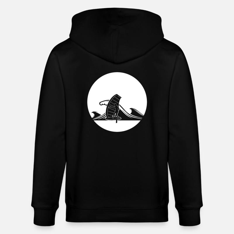 Aile-Foiling - Veste à capuche bio CULTIVATOR Stanley/Stella Unisexe - noir