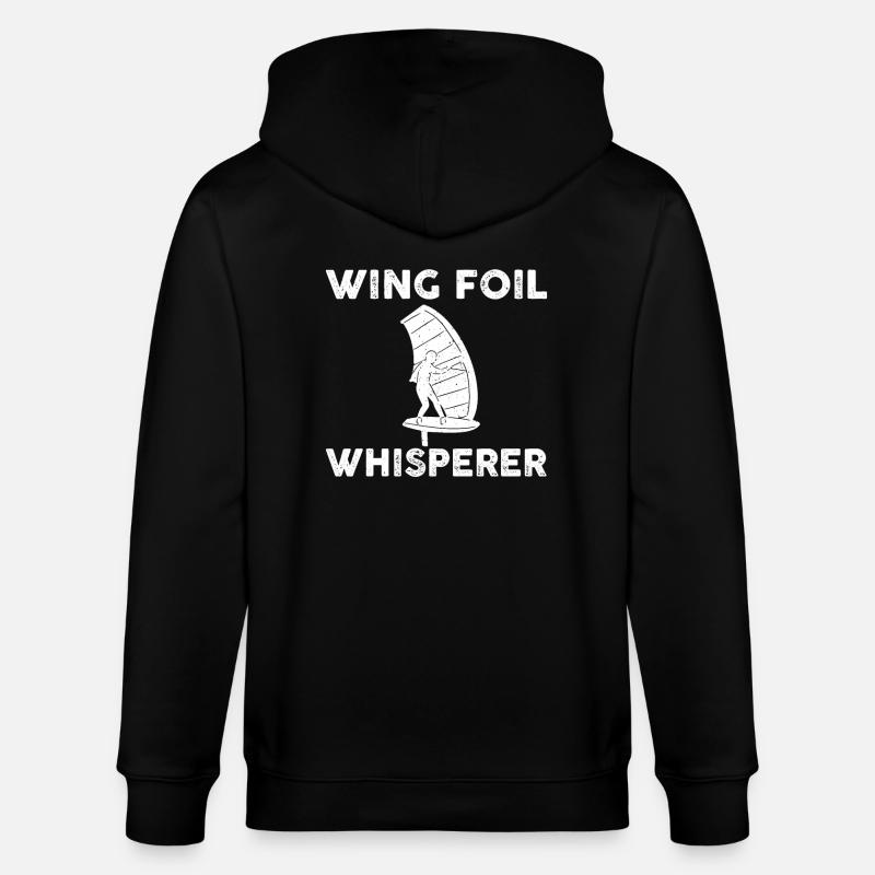 Wing Foil Whisperer - Veste à capuche bio CULTIVATOR Stanley/Stella Unisexe - noir