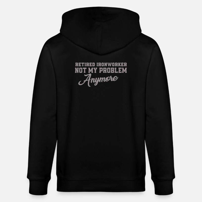 Métallurgistes à la retraite - Veste à capuche bio CULTIVATOR Stanley/Stella Unisexe - noir