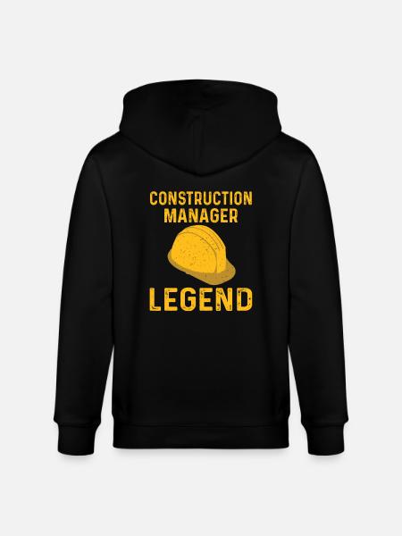 Site Manager Legend - Stanley/Stella CULTIVATOR Unisex Organic Hooded Jacket - black