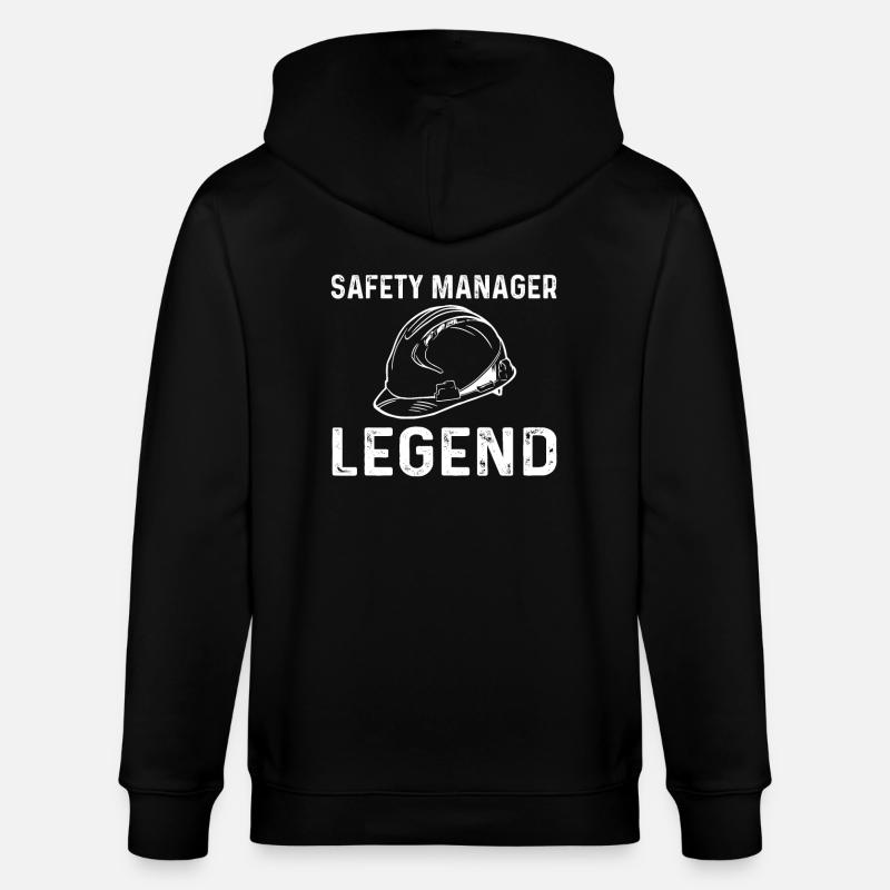 Security Manager Legend - Stanley/Stella CULTIVATOR Unisex Organic Hooded Jacket - black