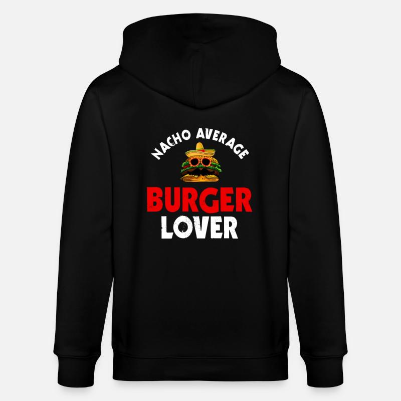 Chemise Burger et Nacho - Veste à capuche bio CULTIVATOR Stanley/Stella Unisexe - noir