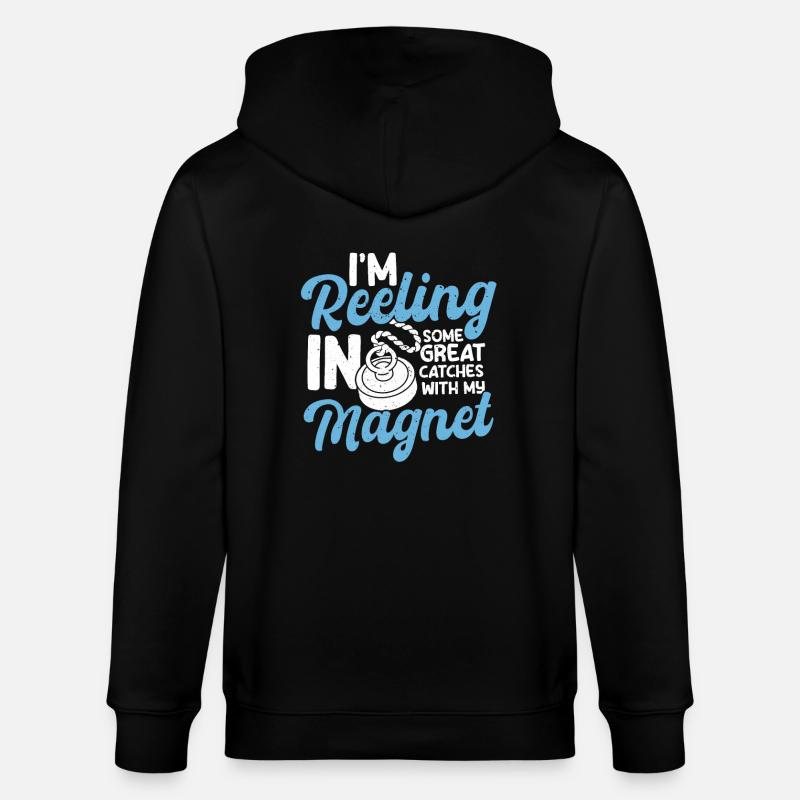 Magnetfischen - Stanley/Stella Unisex Bio-Kapuzenjacke CULTIVATOR  - Schwarz