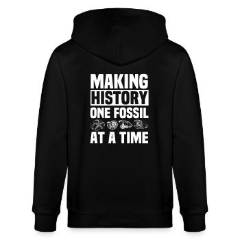 Fossil hunters - Stanley/Stella CULTIVATOR  Unisex Organic Hooded Jacket - black - Back - Anna (173cm)