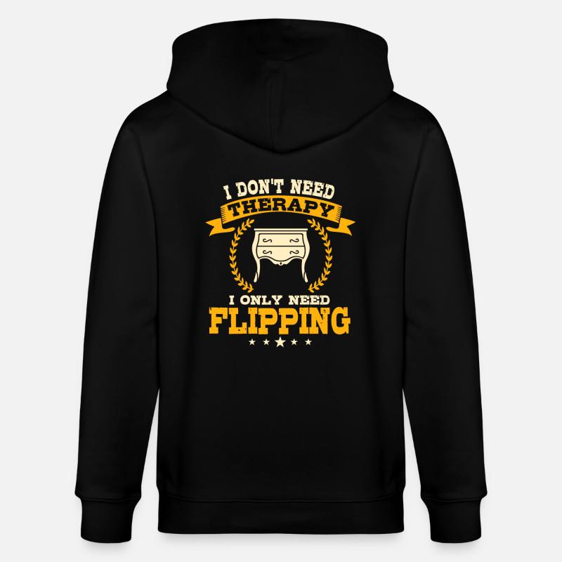 Flipping - Stanley/Stella Unisex Bio-Kapuzenjacke CULTIVATOR  - Schwarz