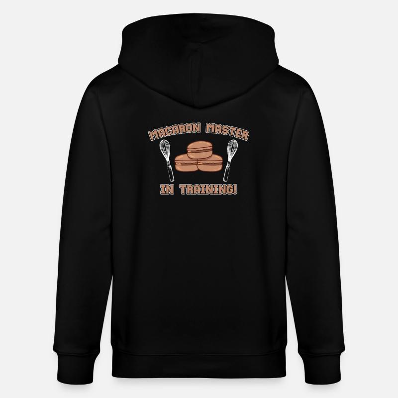 Macaron Master in Training - Stanley/Stella CULTIVATOR Unisex Organic Hooded Jacket - black